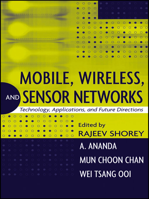 Cover image for Mobile, Wireless, and Sensor Networks